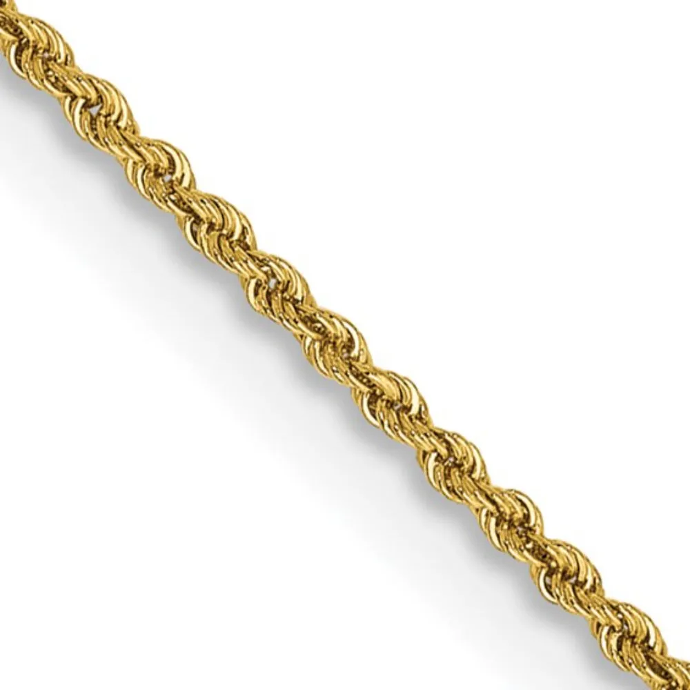 14k Gold 1.5mm Rope Chain