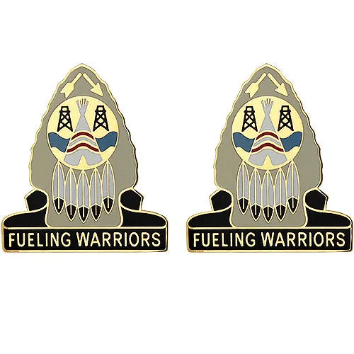 164th Quartermaster Group Unit Crest (Fueling Warriors) - Sold in Pairs