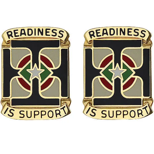 171st Support Group Unit Crest (Readiness is Support) - Sold in Pairs