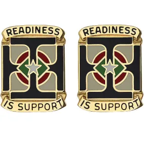 171st Support Group Unit Crest (Readiness is Support) - Sold in Pairs