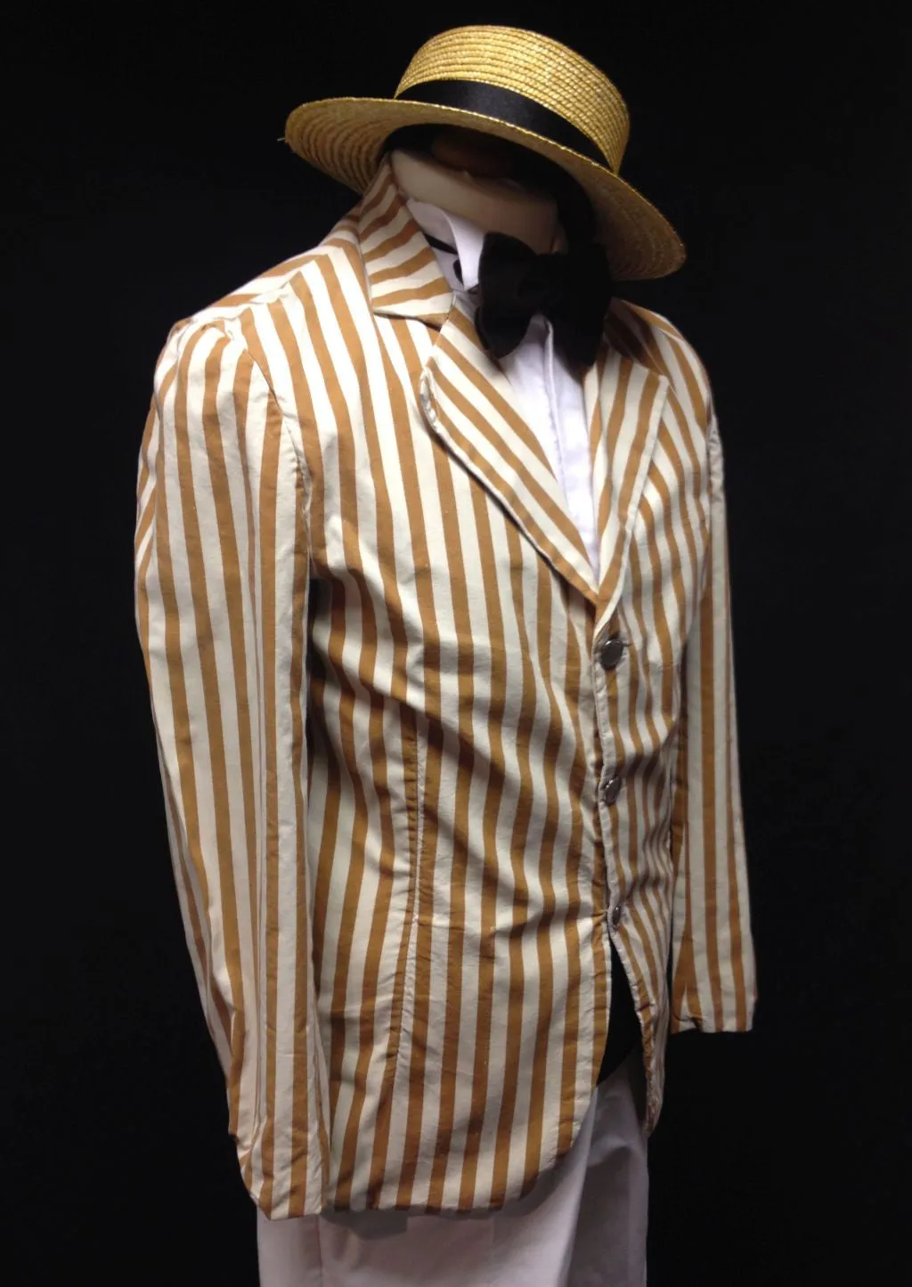 1920s Boater (Brown and Cream)