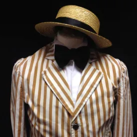 1920s Boater (Brown and Cream)