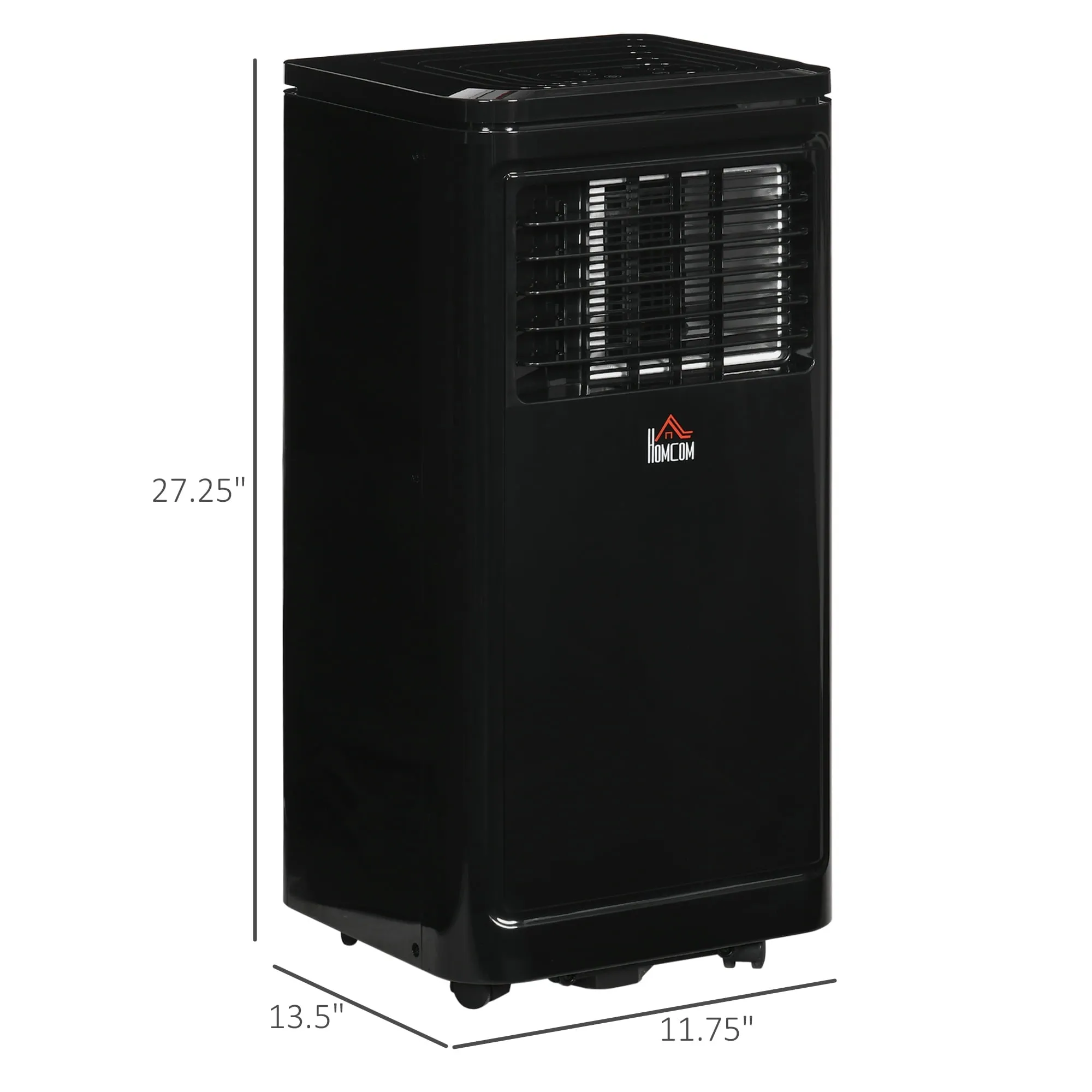 1Pcs 8,000 BTU Portable Air Conditioner Evaporative Cooler Use for Home,Black