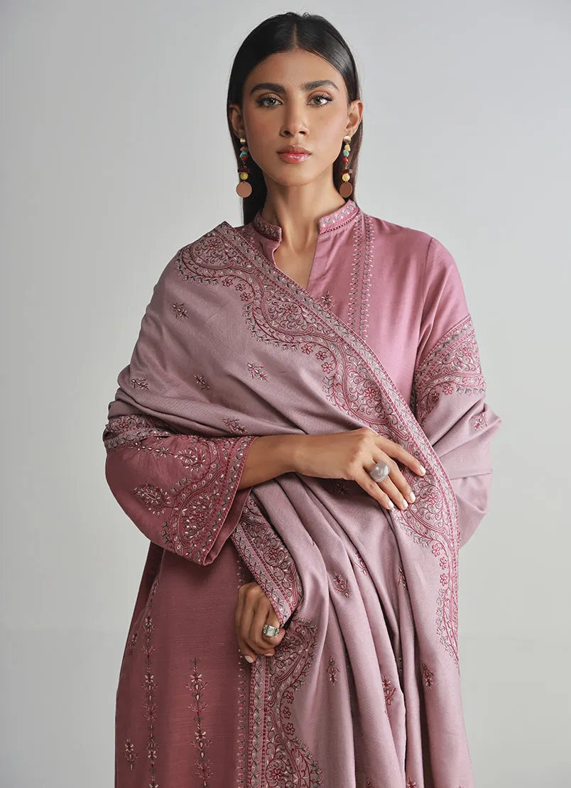 3 PC Khaddar Embroidered Suit
