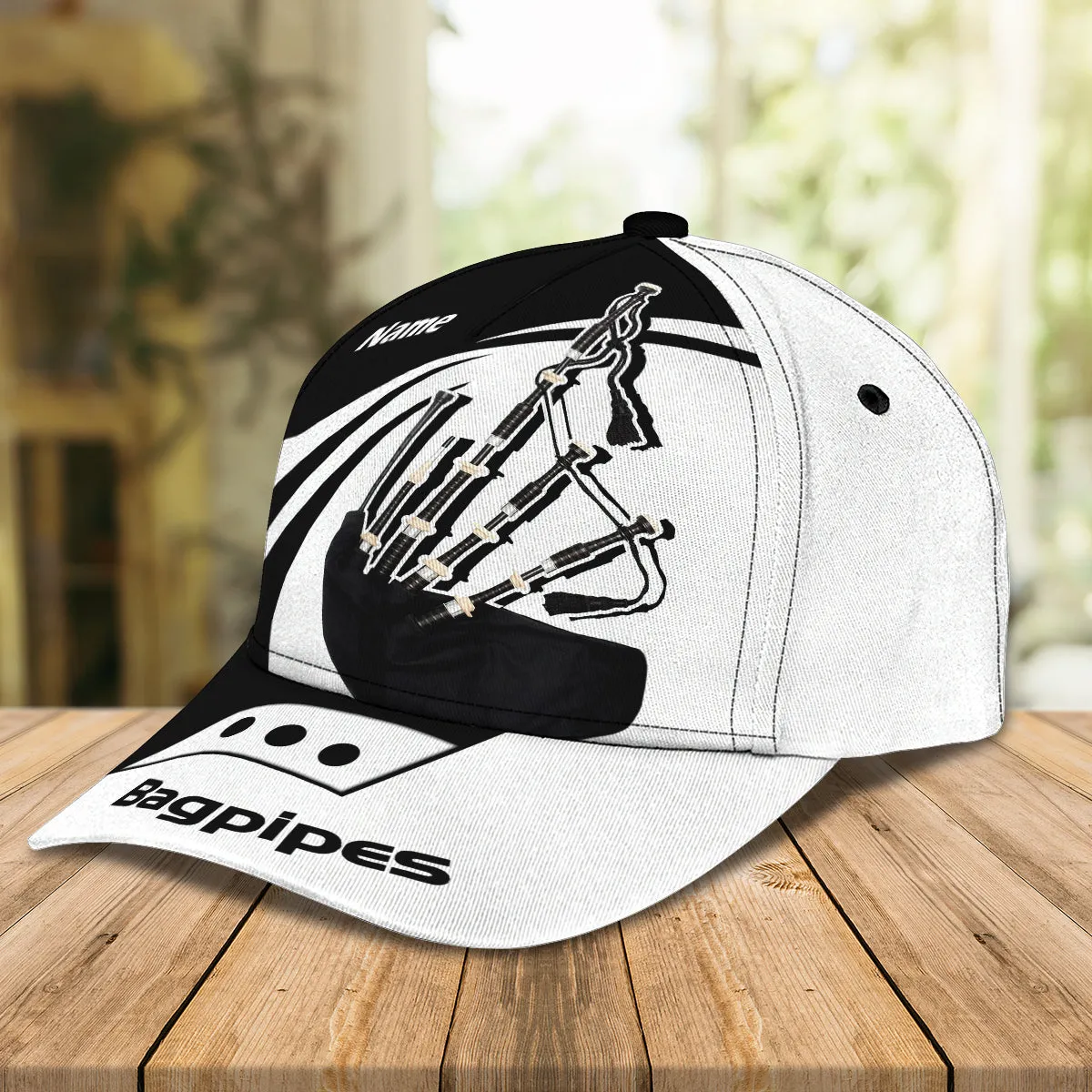 3D Classic Cap Bagpipes Personalized Name Cap 69 Namashops