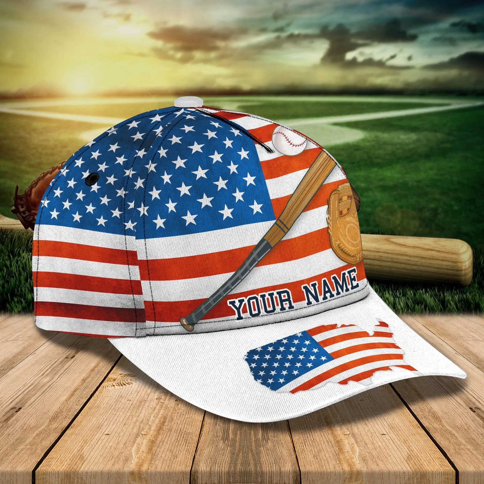 3D Classic Cap Baseball 15 Personalized Name Cap Namashops