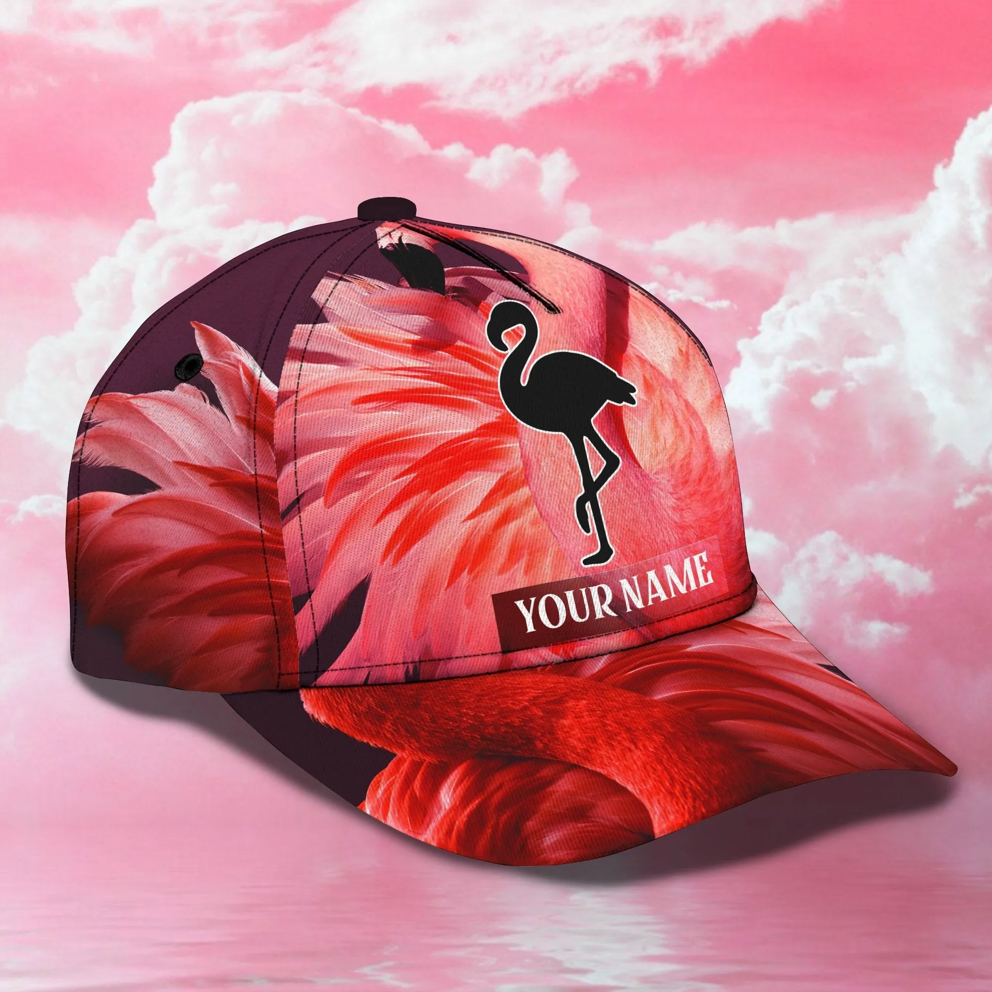3D Classic Cap Beautiful Flamingo Personalized Name Cap Namashops