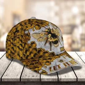3D Classic Cap Bee 01 (New) Personalized Name Cap Namashops