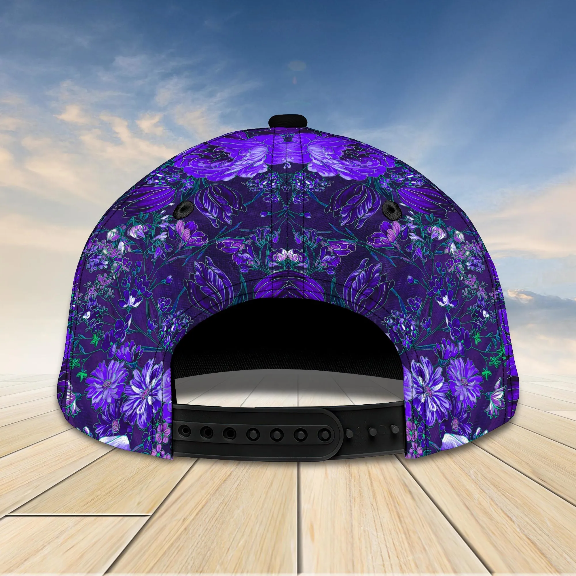 3D Classic Cap Bee Purple Personalized Name Cap Namacap084 Namashops
