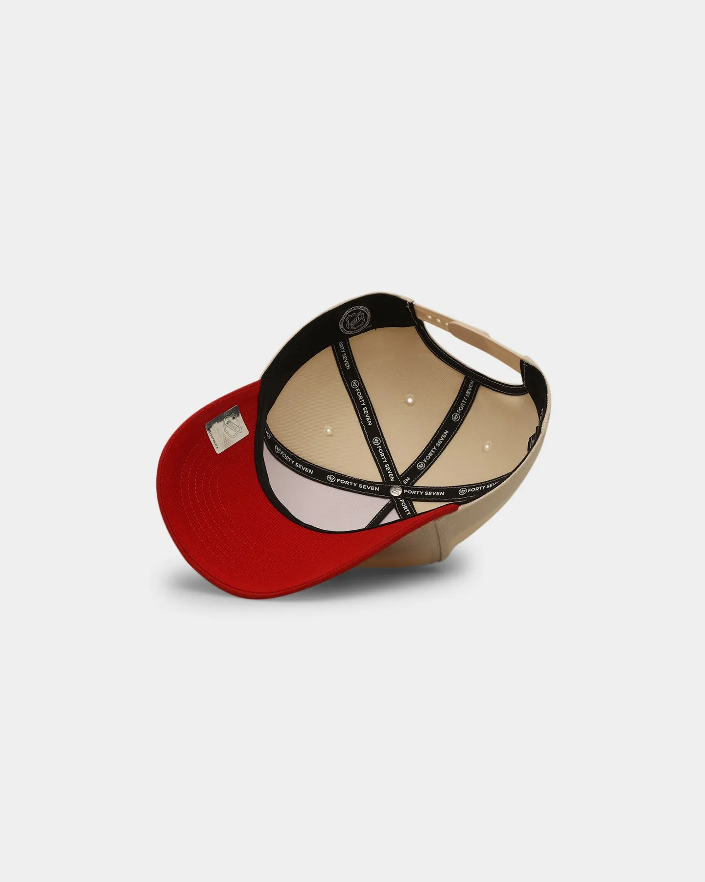 47 Brand Chicago Blackhawks MVP DT Snapback Natural/Red