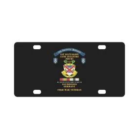 8th Infantry Division Scroll - 1st Bn 13th Infantry (Mech) - Baumholder Germany - Cold War Vet w COL Classic License Plate