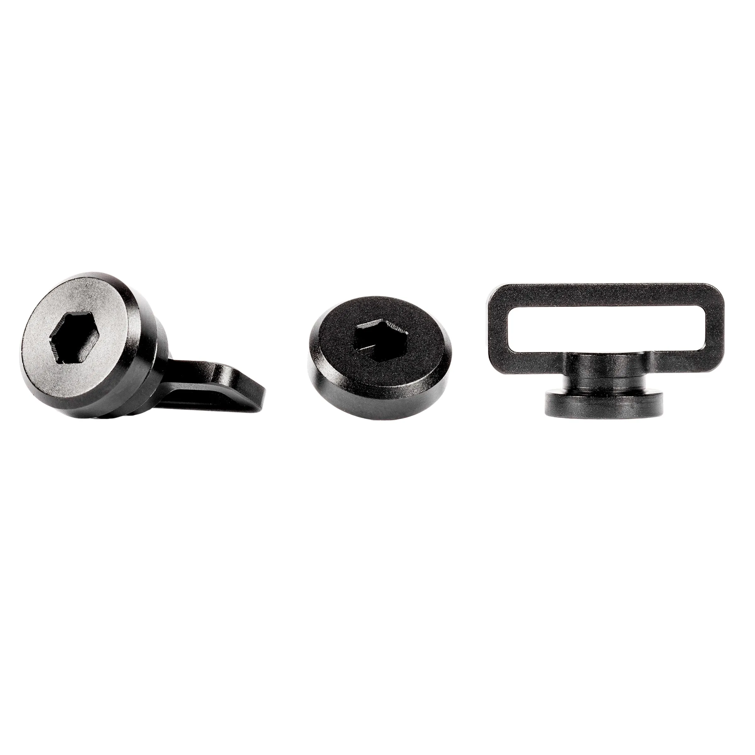 Aluminum Chin Strap Screw Set - Black