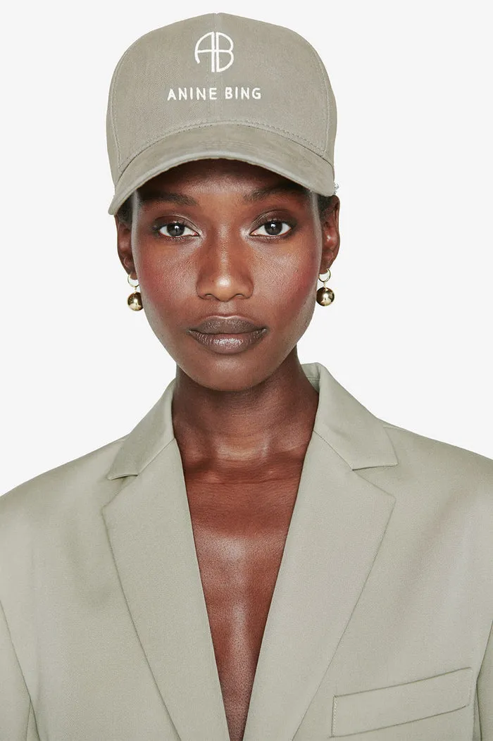 Anine Bing - Jeremy Baseball Cap in Green Khaki