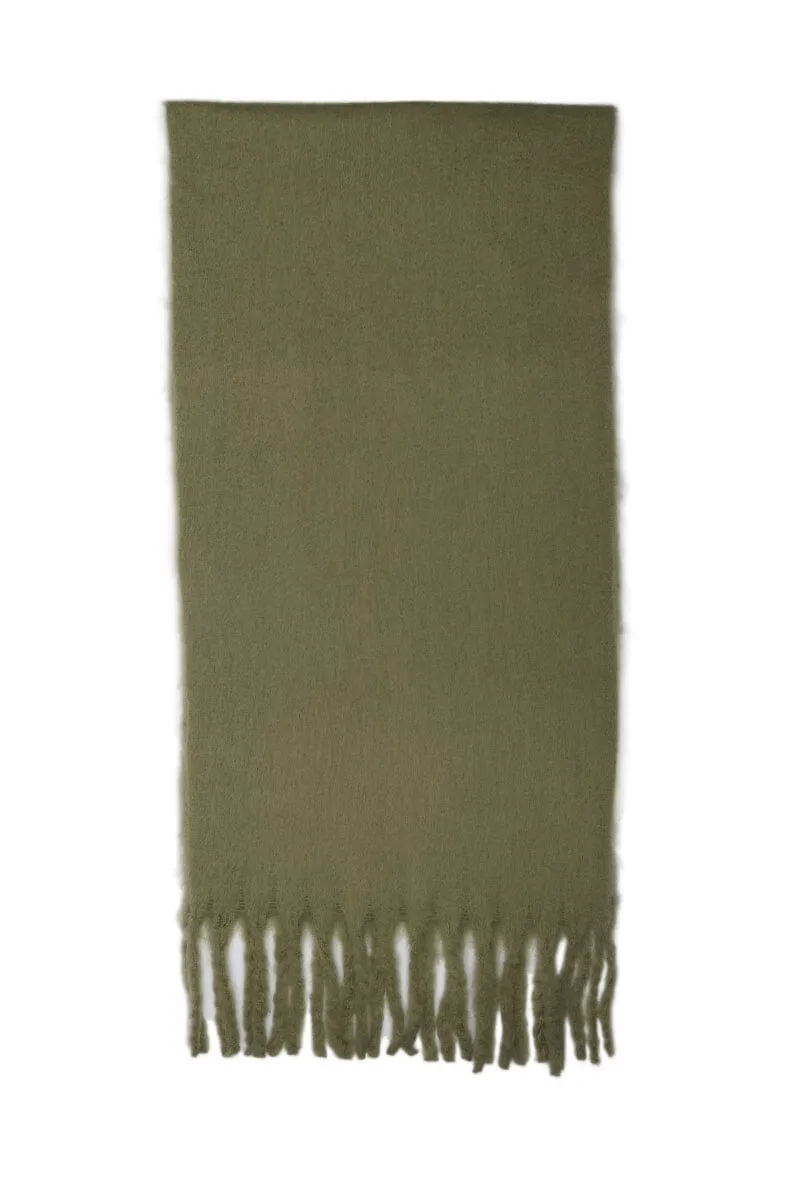 Anobel Copenhagen - Thick Plain Scarf E-71800 - Kaki