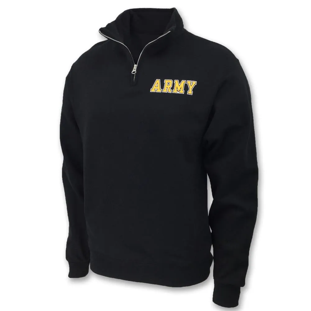 Army 1/4 Zip Sweatshirt (Black)
