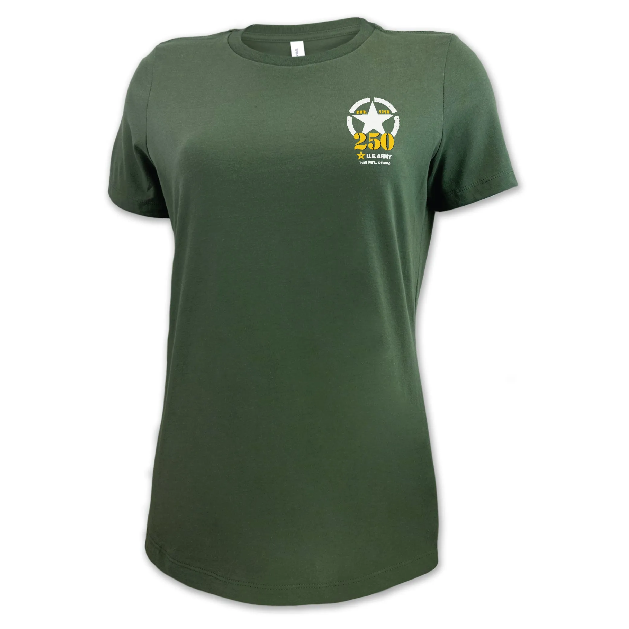 Army 250th Anniversary Ladies T-Shirt