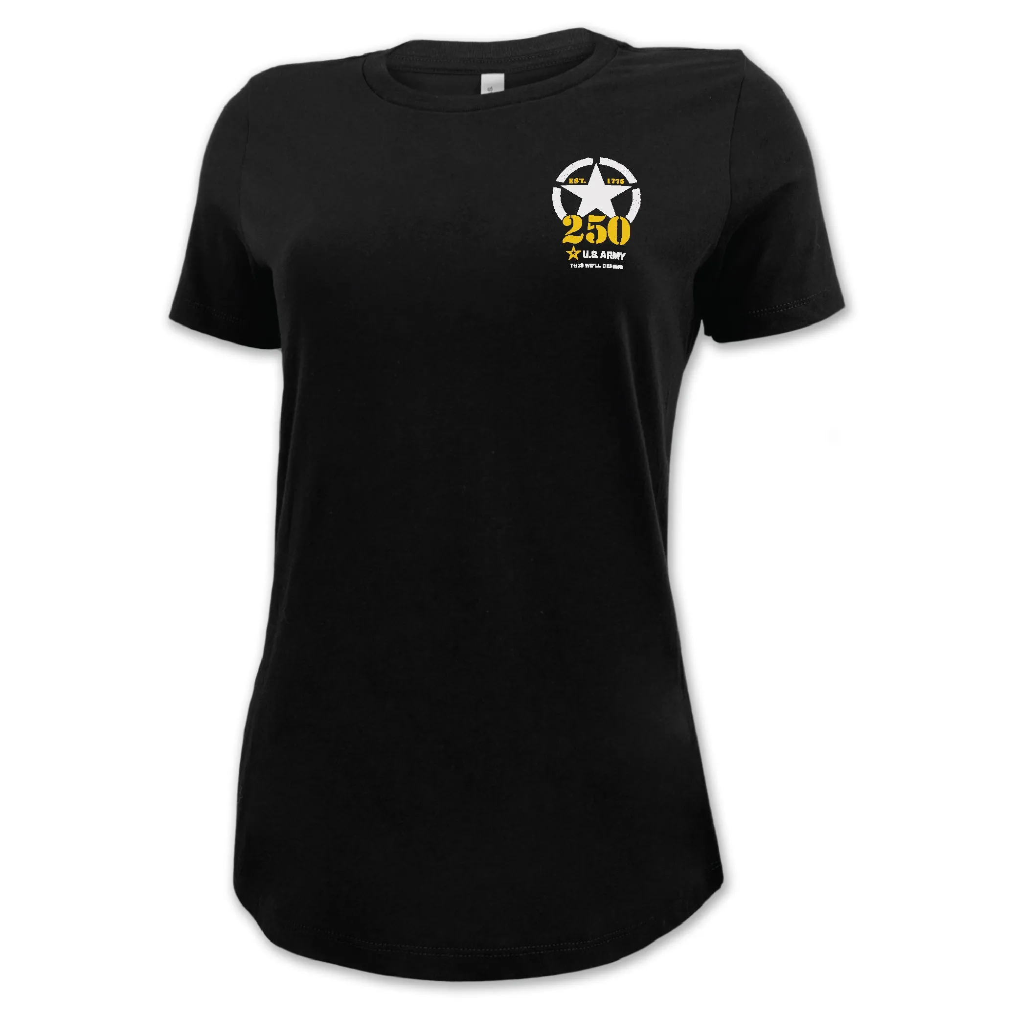 Army 250th Anniversary Ladies T-Shirt