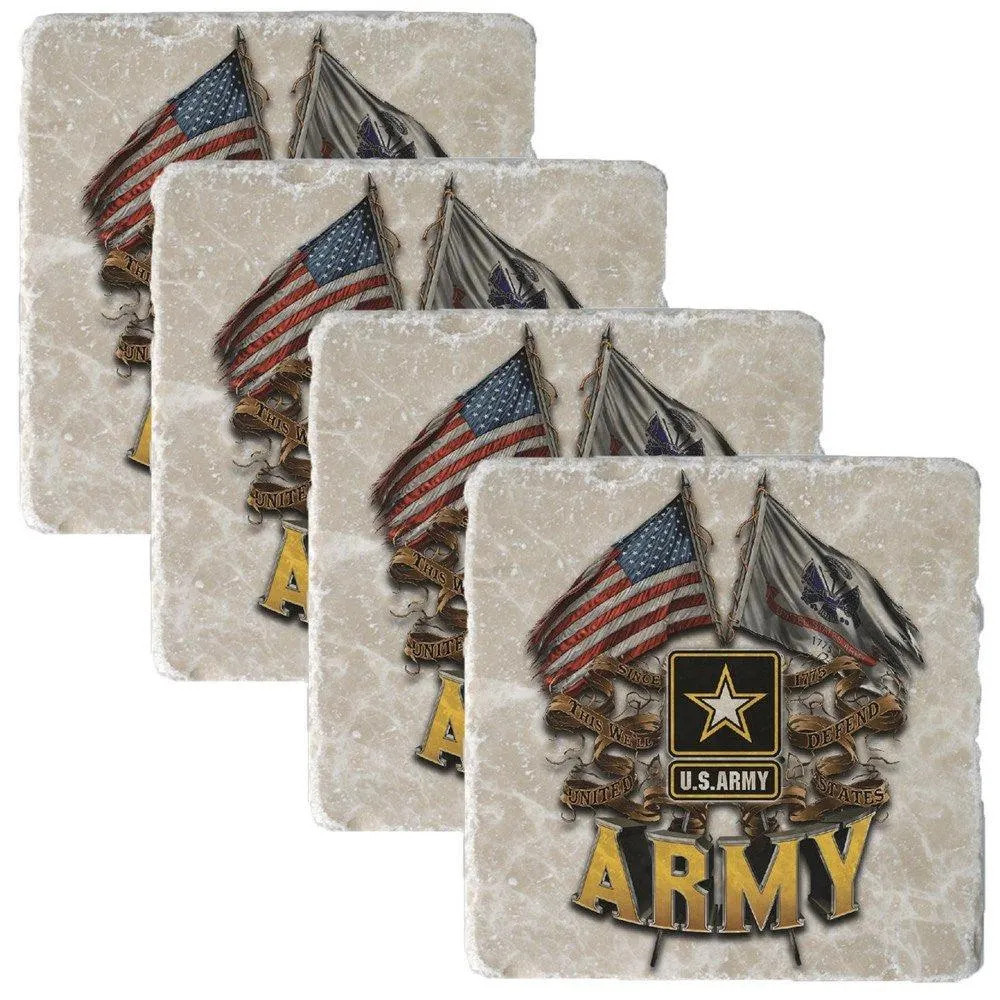 Army Double Flag Pint Glasses
