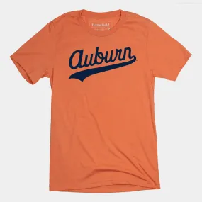 Auburn Baseball Script Vintage Tee