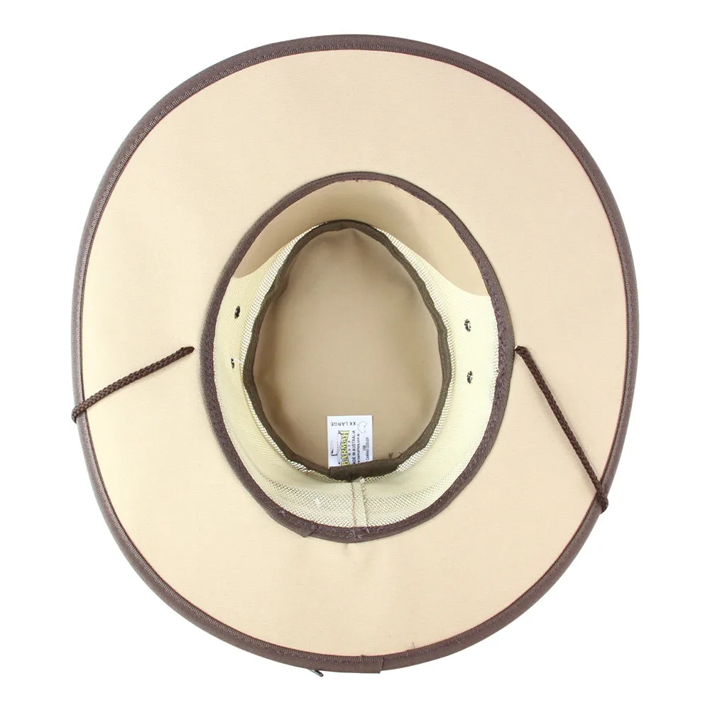 Barmah 1056BE Canvas Cooler Airflow Hat - Beige