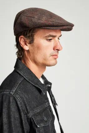 Barrel Snap Cap - Brown/Burgundy