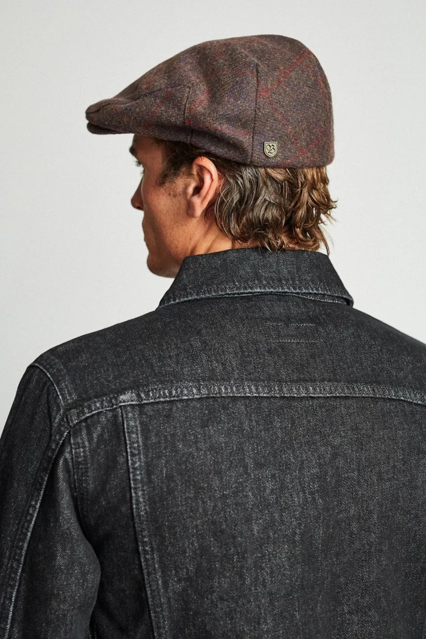Barrel Snap Cap - Brown/Burgundy