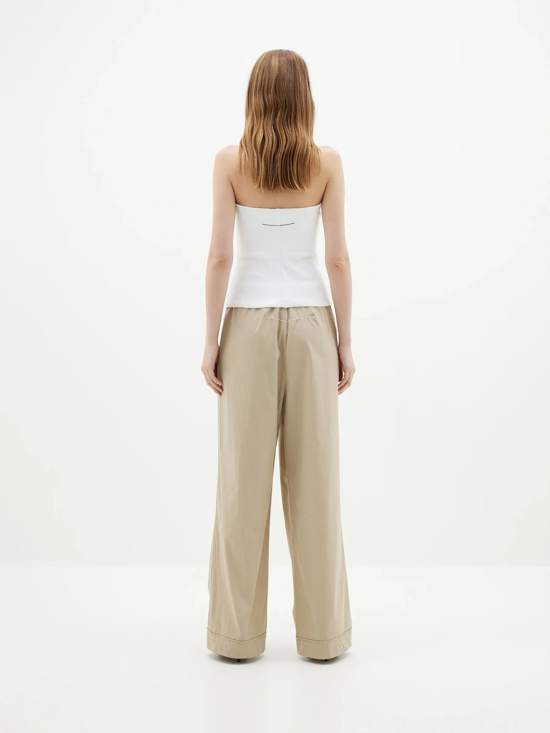 Bassike Cotton Summer Pant - Tan