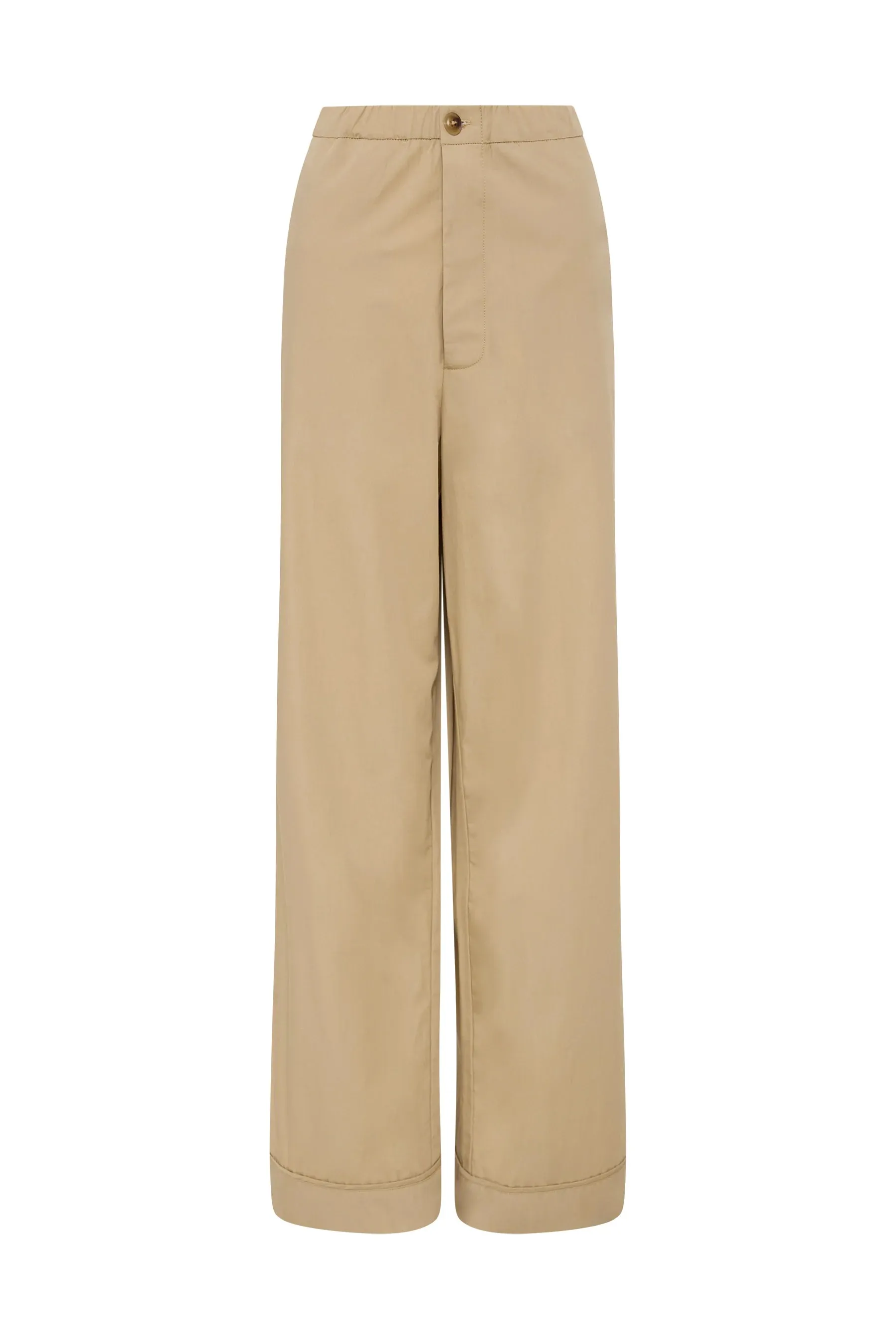 Bassike Cotton Summer Pant - Tan