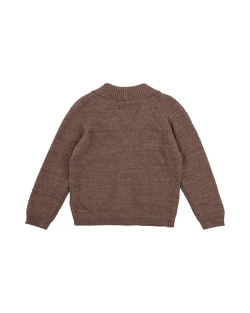 Bebe Albert Shawl Cardigen - Mocha (Size 000-7)
