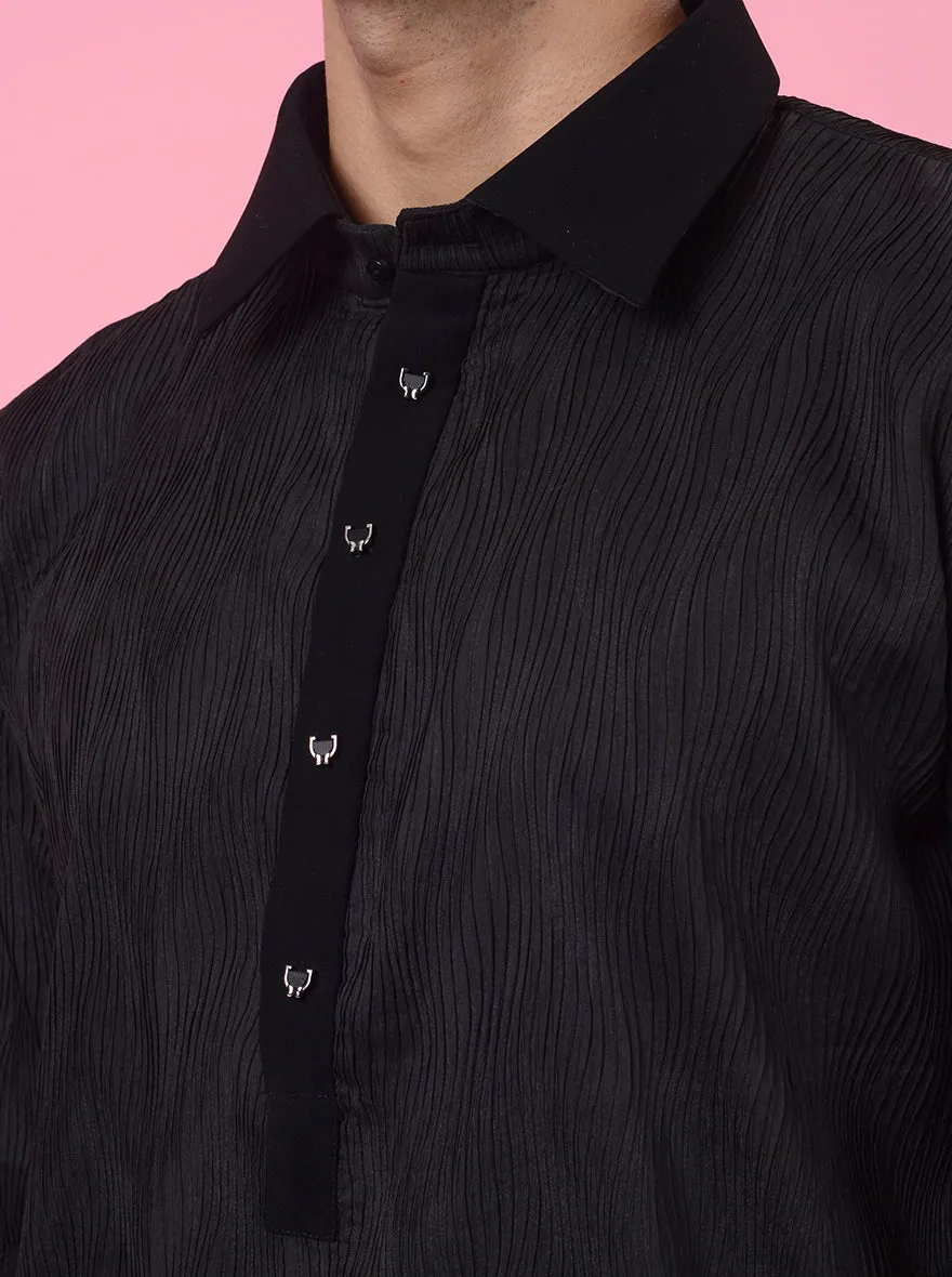 Black Pathani Kurta | TULA