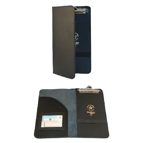 Boston Leather Citation Book W/Pocket & Id With Clip