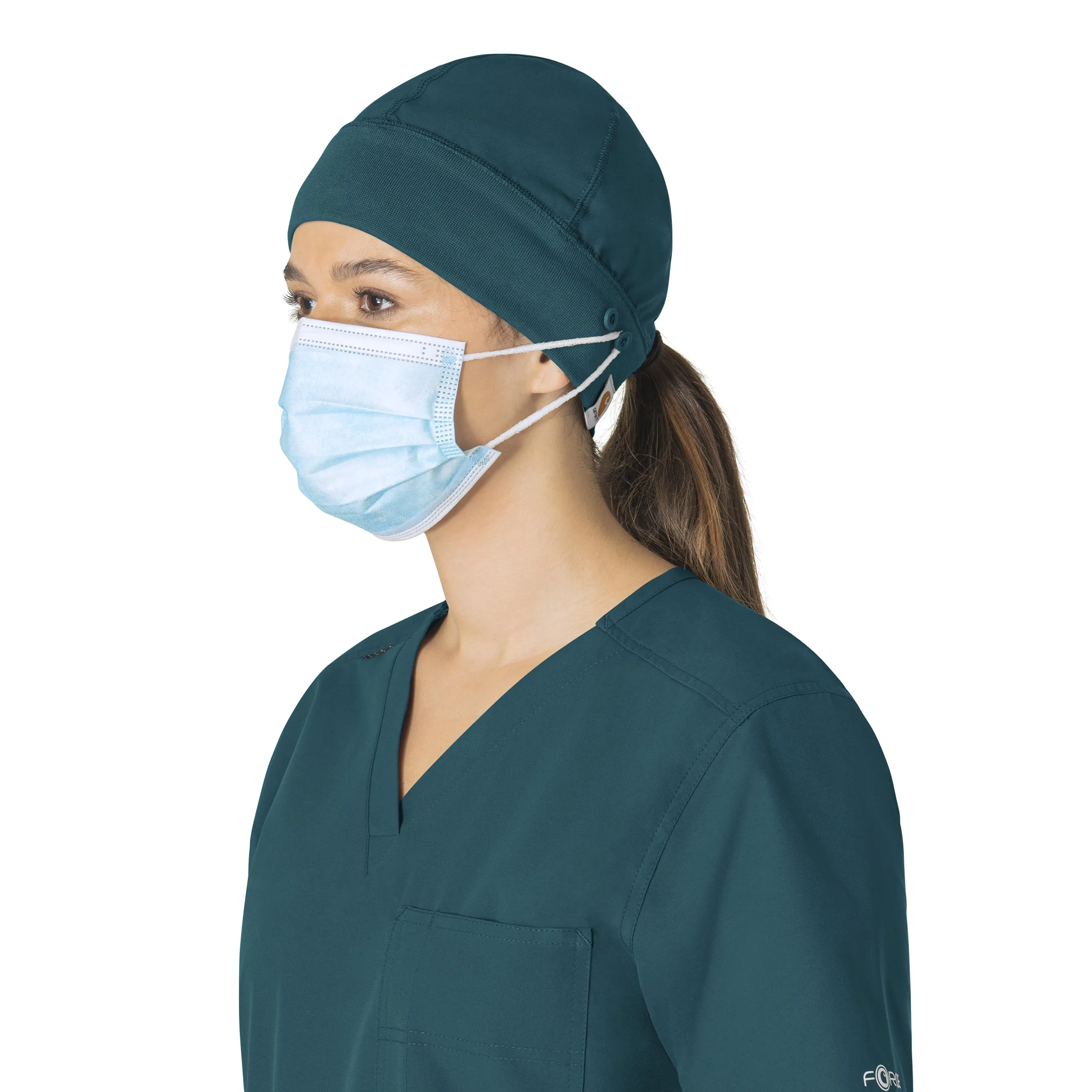 Carhartt Force Essentials Unisex Beanie Scrub Cap - Caribbean Blue