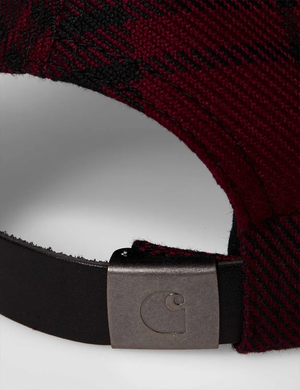 Carhartt-WIP Pulford Cap (Check) - Merlot