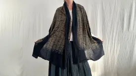 Cashmere & Wool Tie Dye Shawl, Wrap, Scarf. 0772
