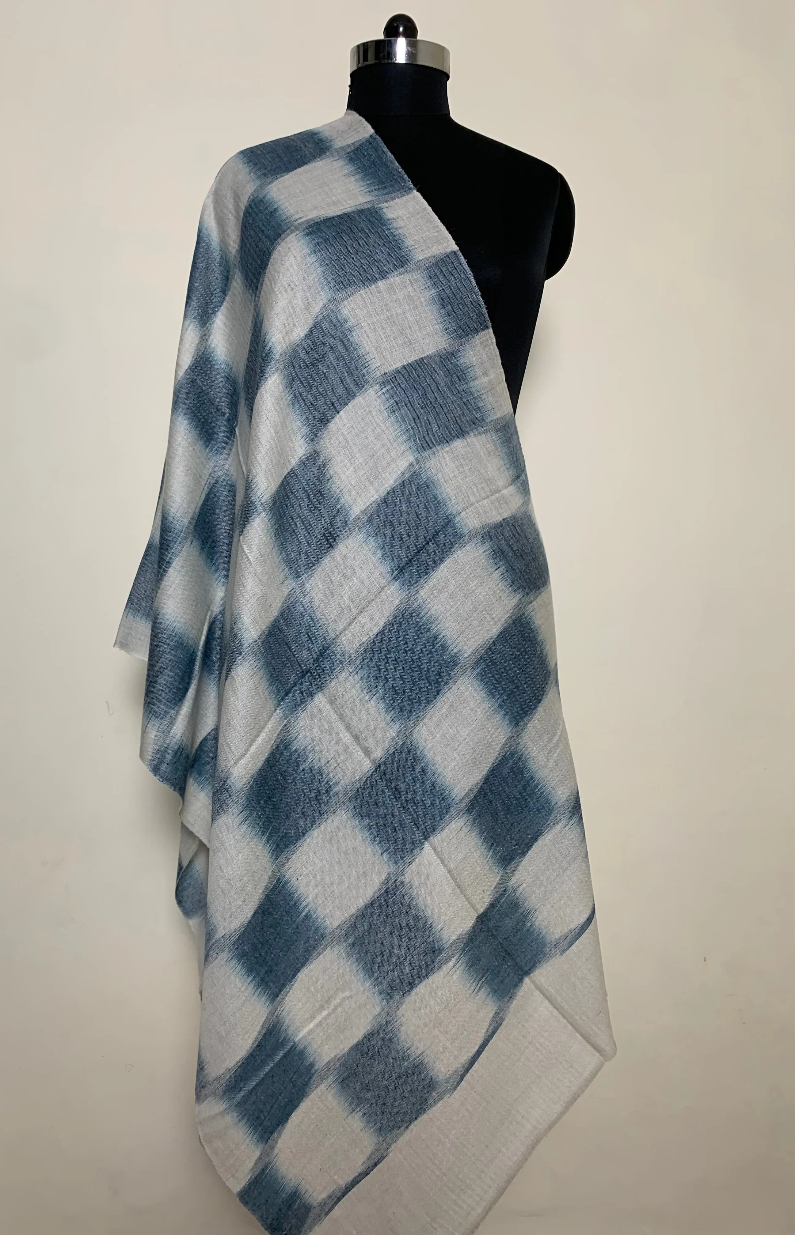 Cashmere Web Ikat Dyed Stole