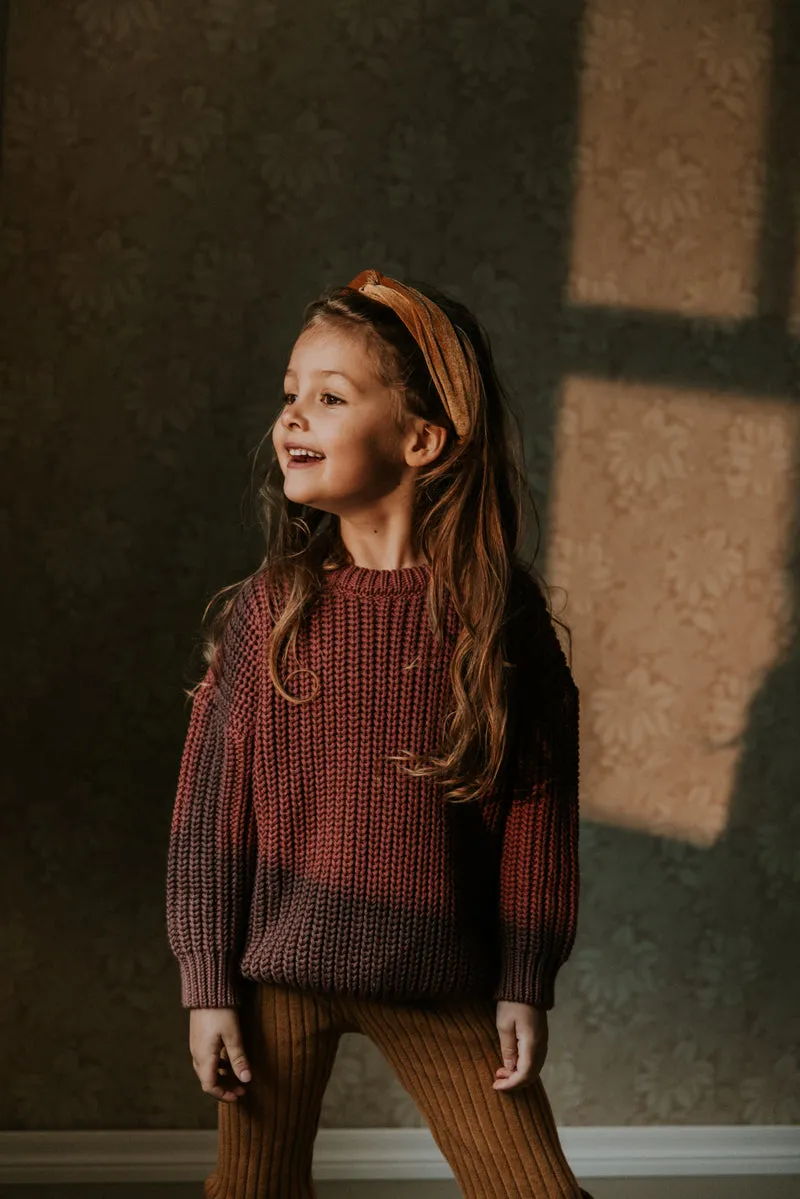 Chunky Knitted Sweater – grape