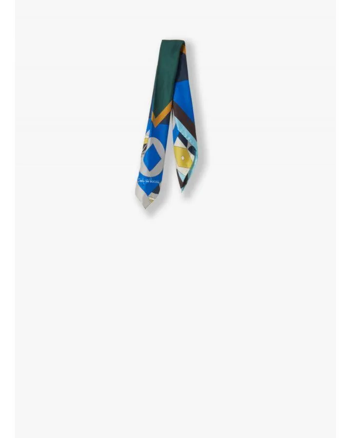 Cinzia Rocca Geometric Pattern Silk Scarf