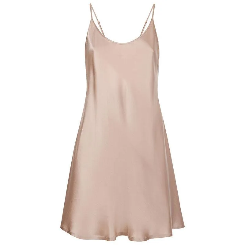 Classic Short Silk Nightgown For Women Silk Nighties
