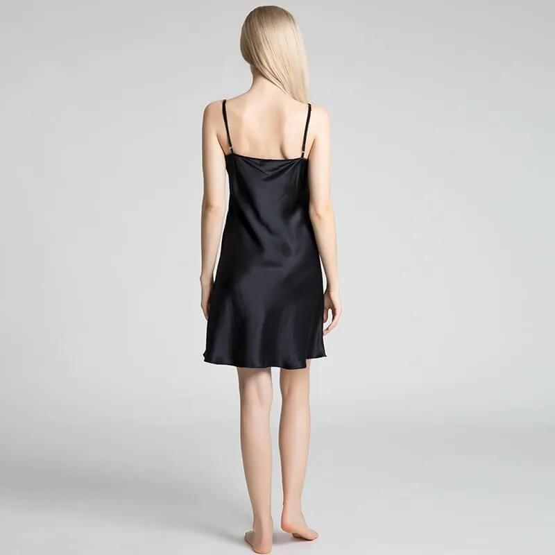 Classic Short Silk Nightgown For Women Silk Nighties
