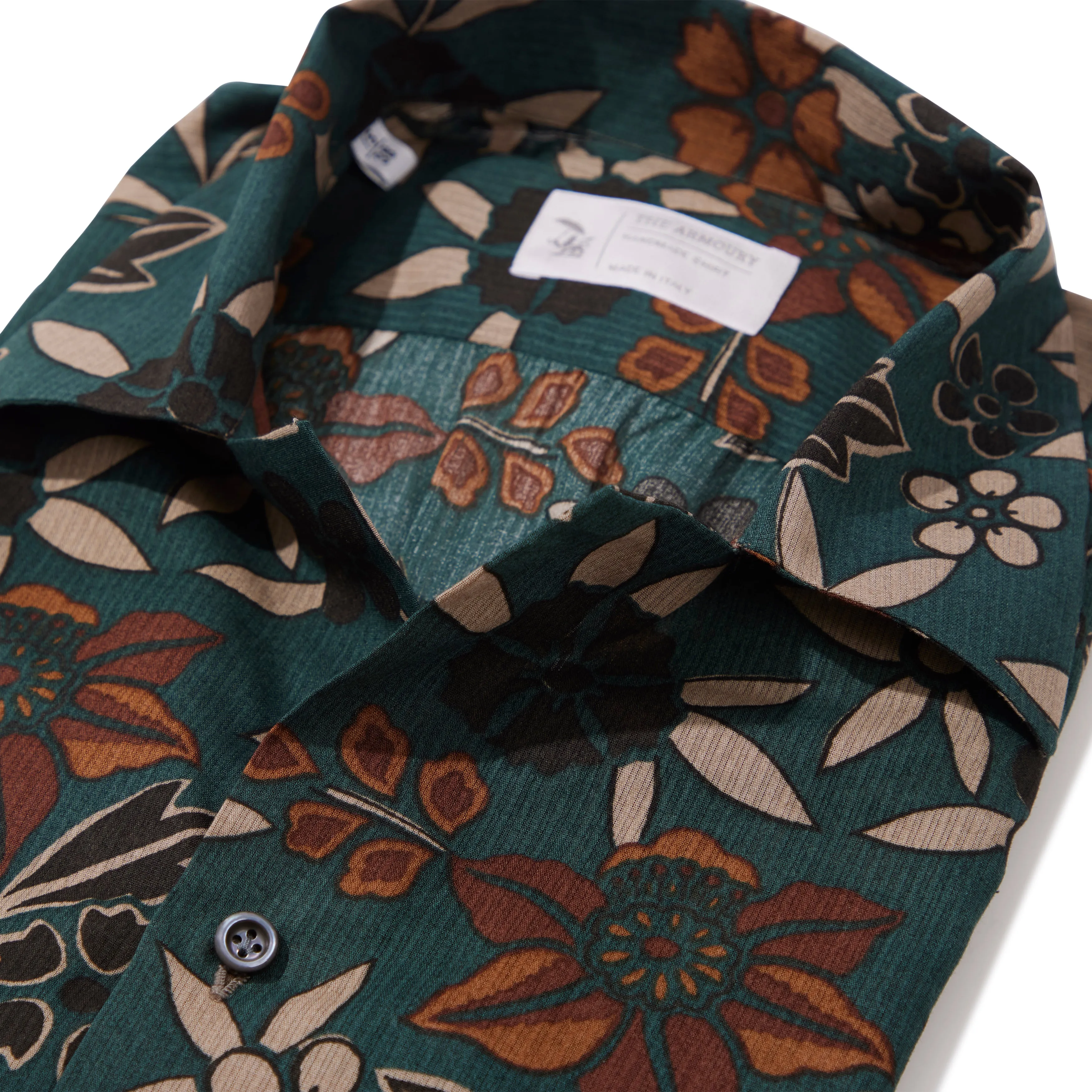 Cotton Dobby Weave Floral Summer Shirt