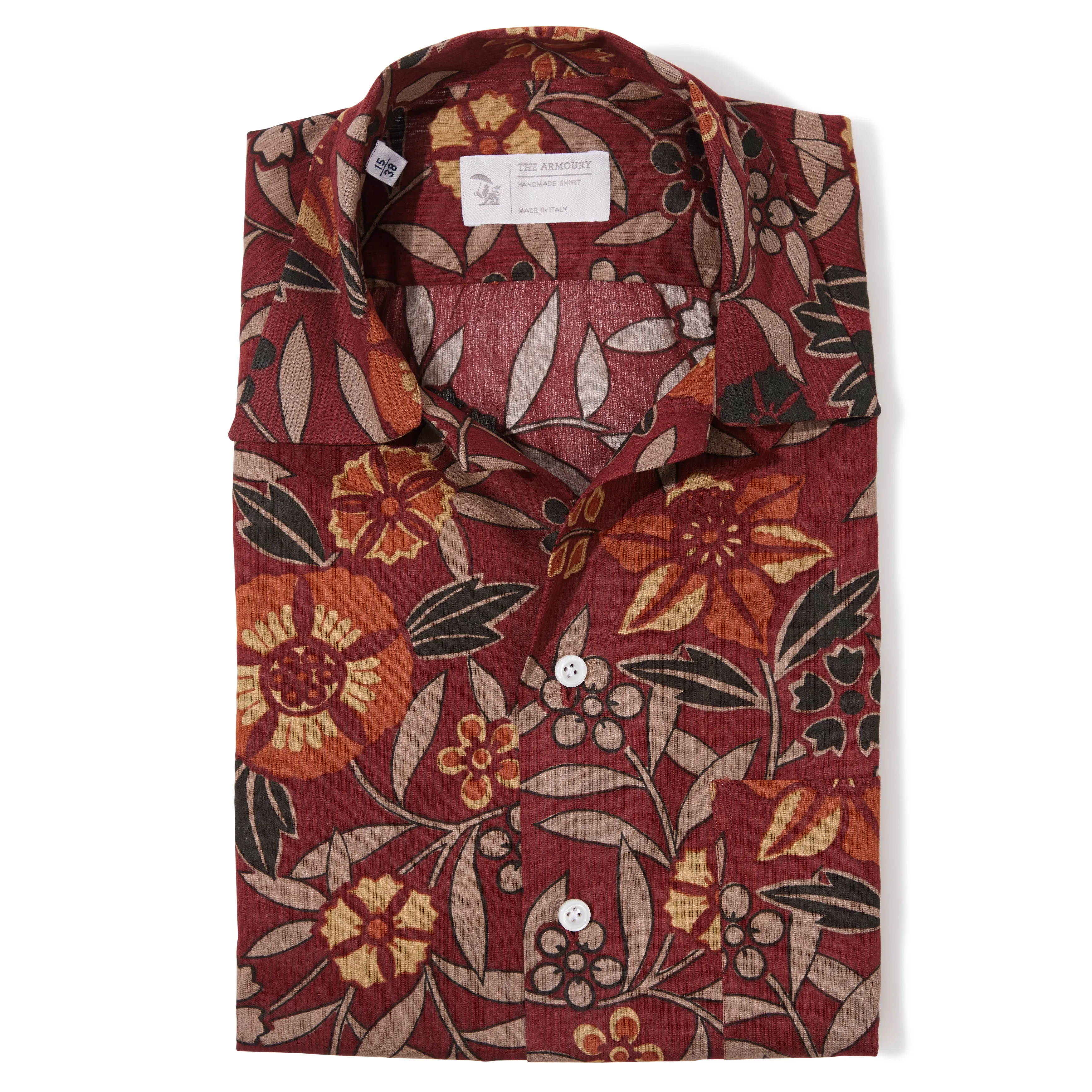 Cotton Dobby Weave Floral Summer Shirt