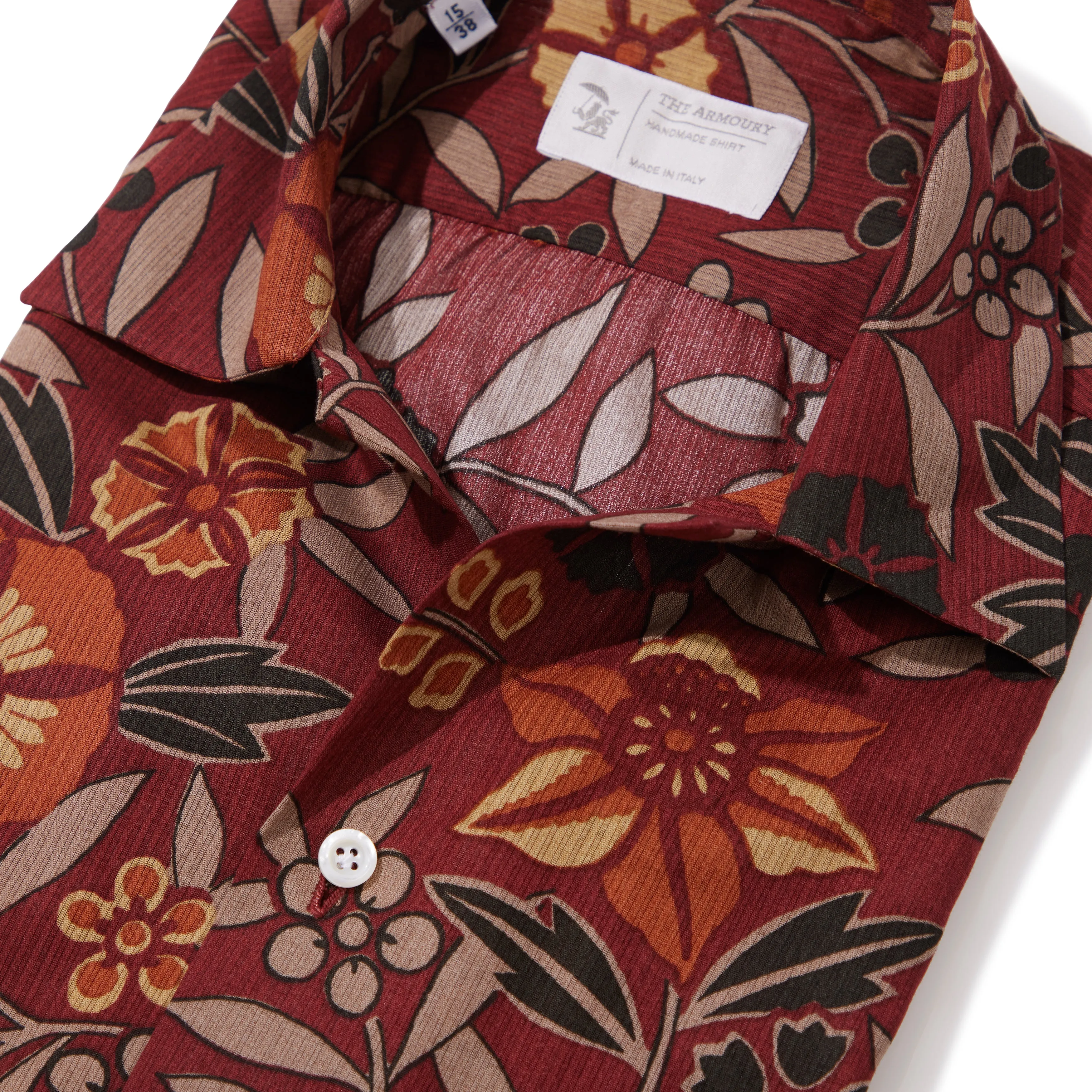 Cotton Dobby Weave Floral Summer Shirt