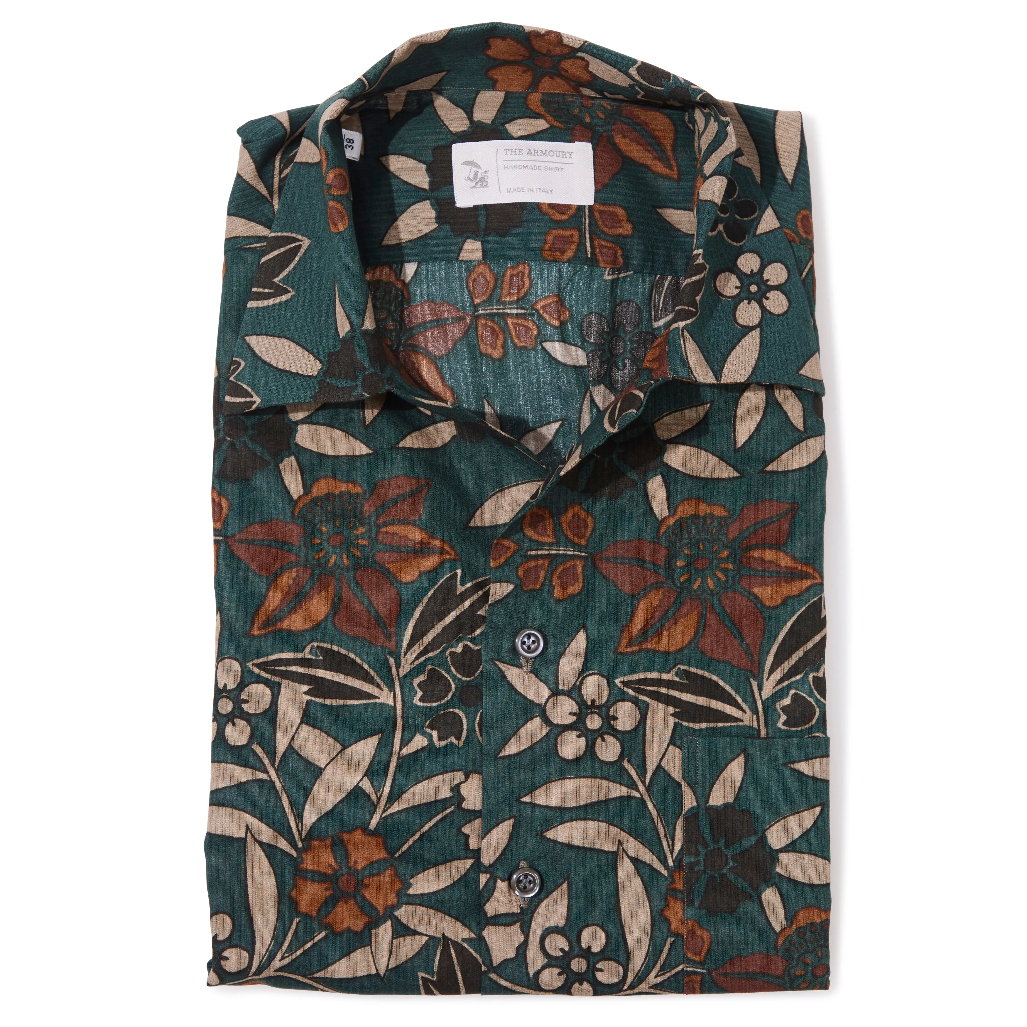Cotton Dobby Weave Floral Summer Shirt