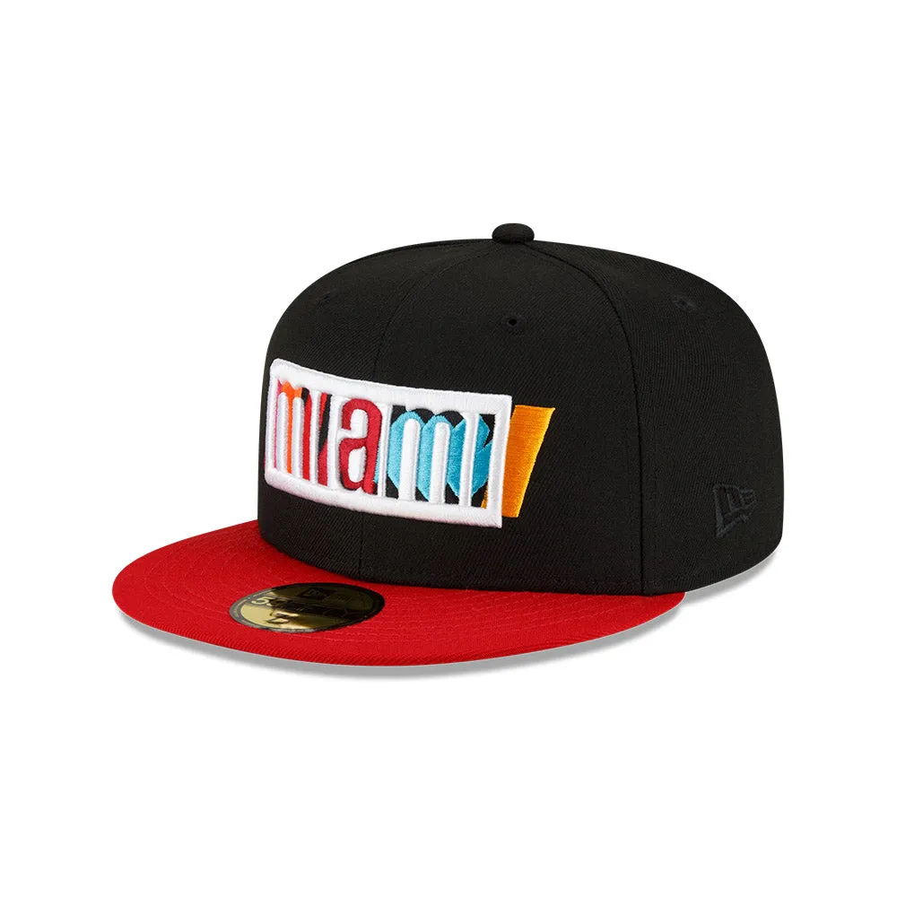 Miami Culture Court Vol. 2 - Fitted Hat with Optimized Wordmark Design
