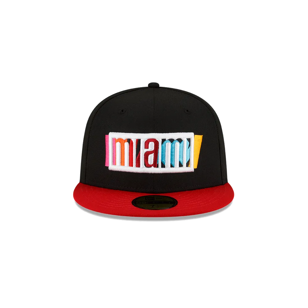 Miami Culture Court Vol. 2 - Fitted Hat with Optimized Wordmark Design