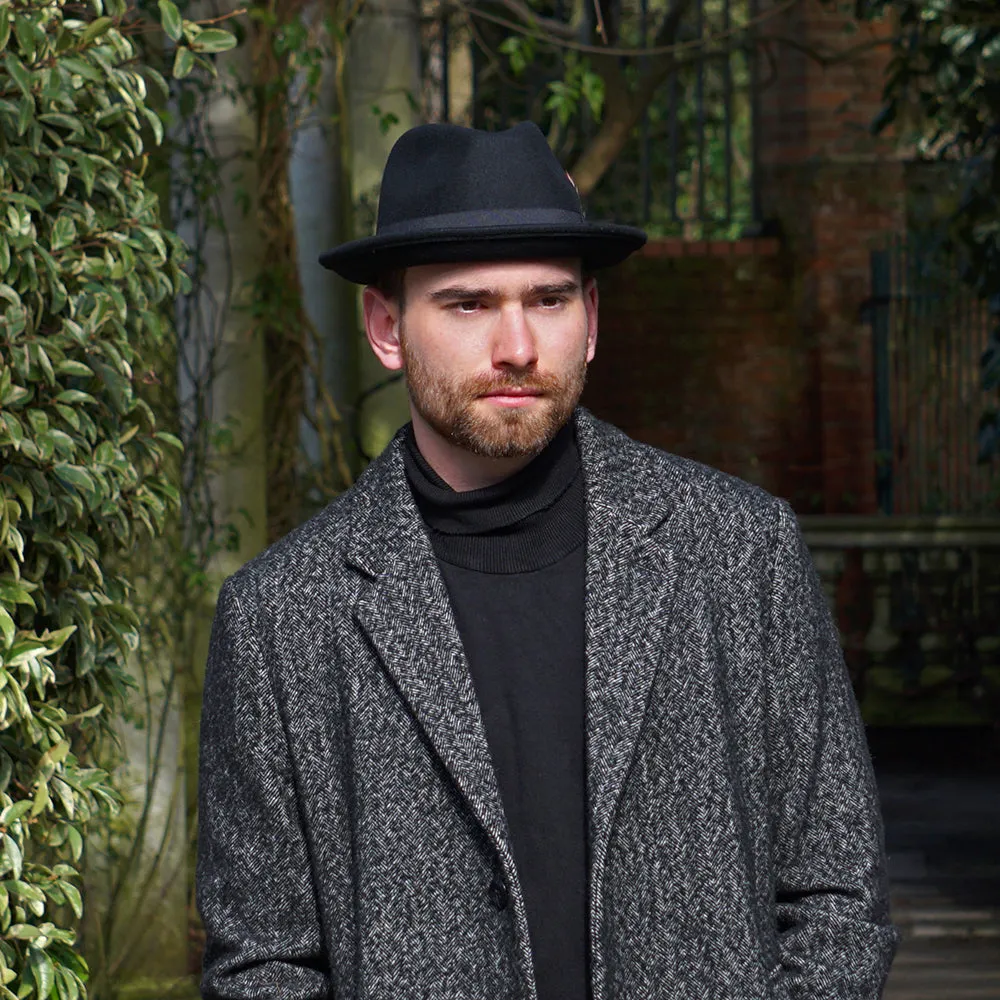 Crushable Blues Trilby Hat Black Wholesale Pack