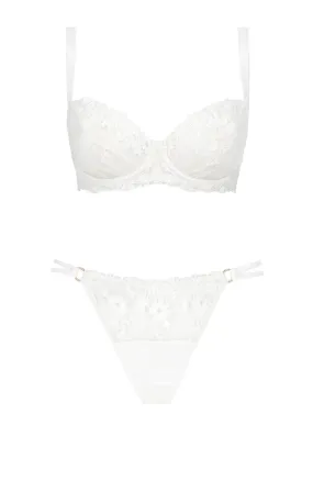 Daisy Balcony Bra and Thong Set