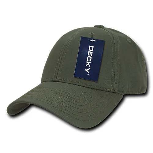 Decky 209 - 6 Panel Low Profile Structured Cotton Cap, Baseball Hat