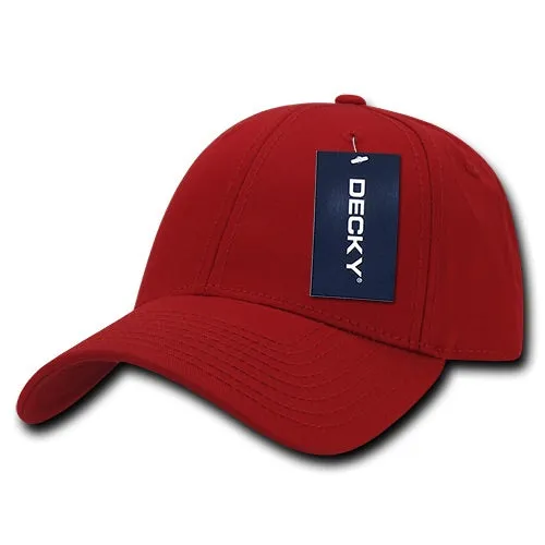 Decky 209 - 6 Panel Low Profile Structured Cotton Cap, Baseball Hat