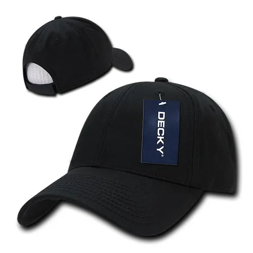 Decky 209 - 6 Panel Low Profile Structured Cotton Cap, Baseball Hat